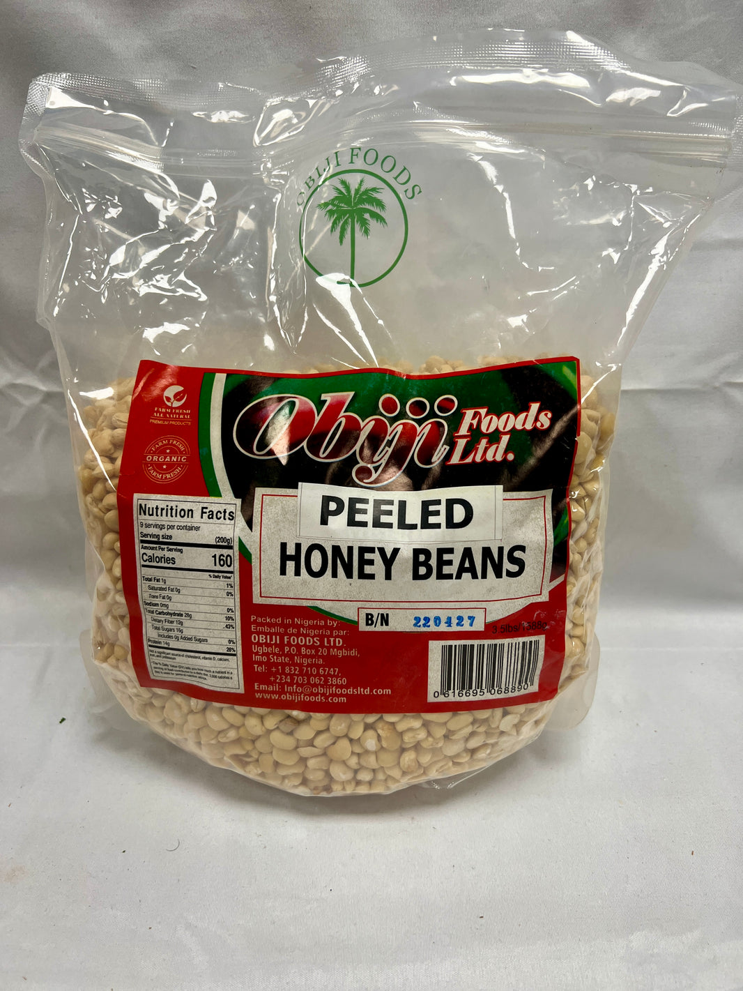 Peeled Honey Beans ( Obijil ) 3.5 lbs - African Caribbean Seafood Market