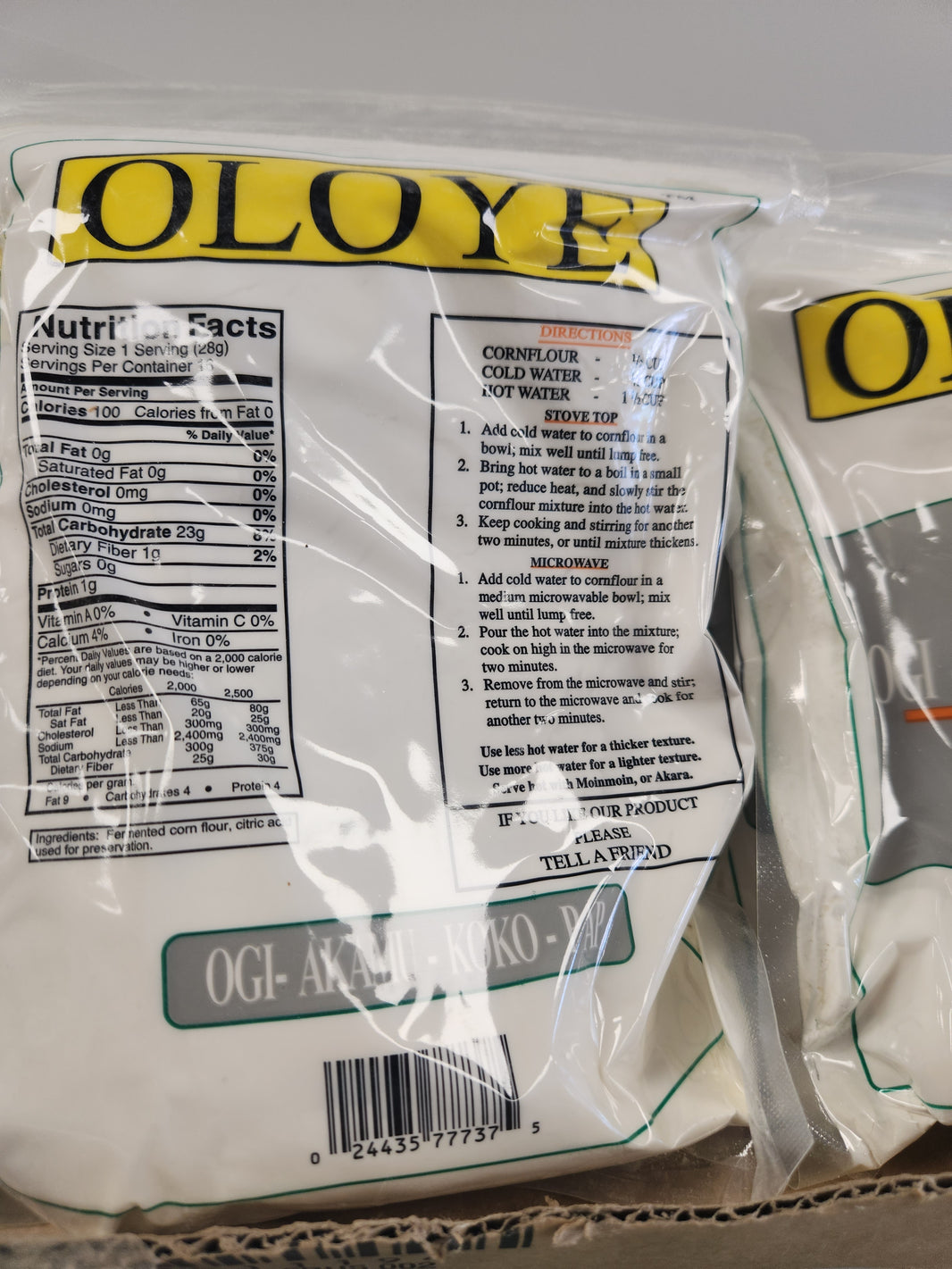 Oloye/Mimi (Ogi/pap/akamu/koko) 1 lbs